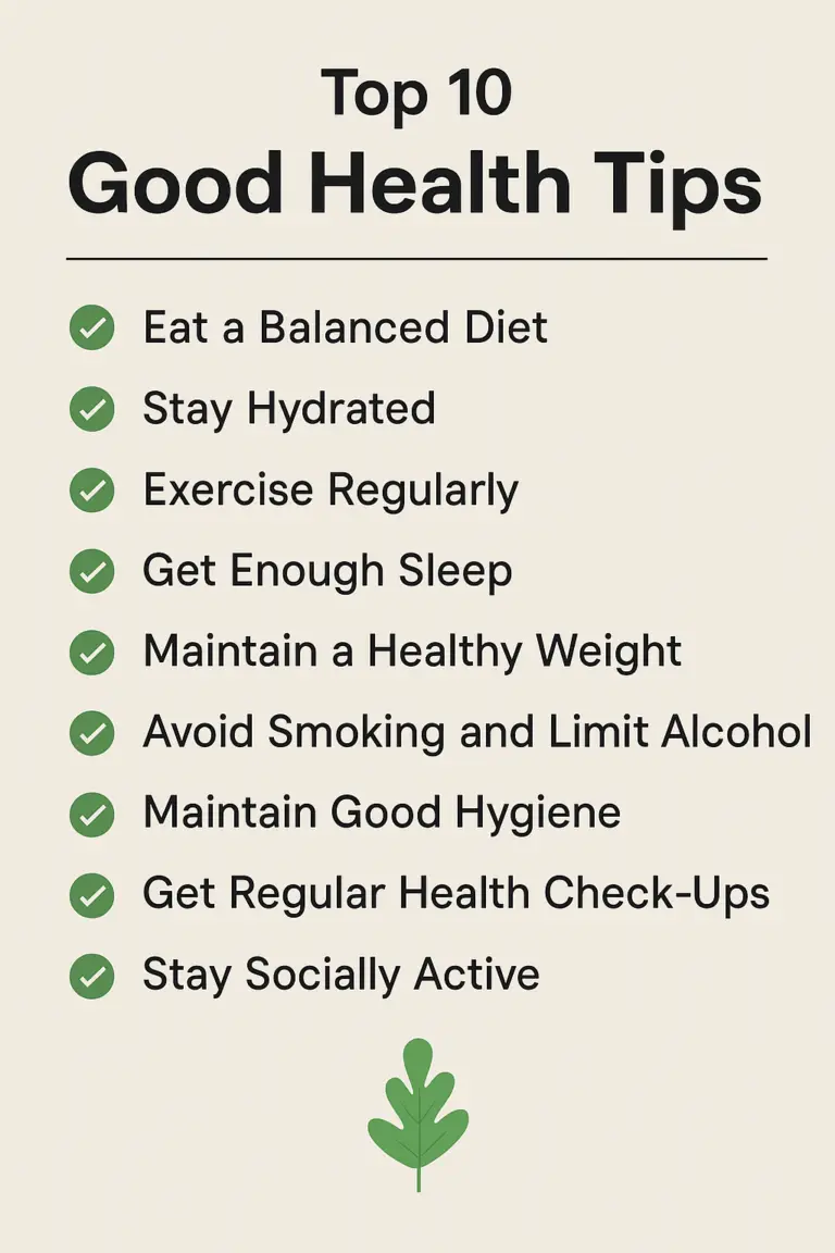 10 Simple Health Tips to Boost Your Wellness