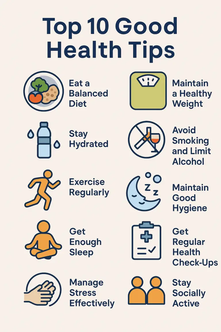 Top 10 Good Health Tips